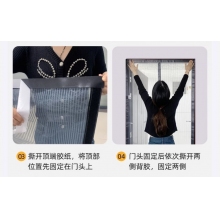   门帘 防蚊免打孔 磁吸魔术贴 隔断帘纱帘 100*210cm